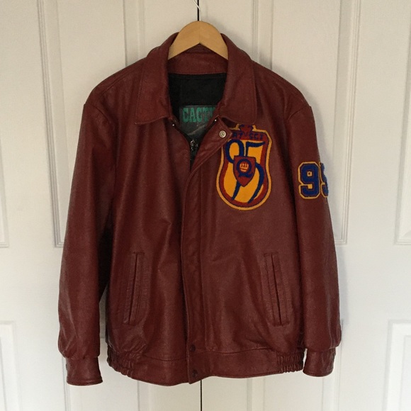 Vintage Other - Vintage QUEEN’S UNIVERSITY 1995 Leather Jacket